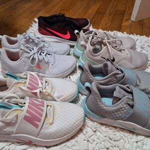 Nike Women's Sneakers - Red, White, Gray, Pink, Blue